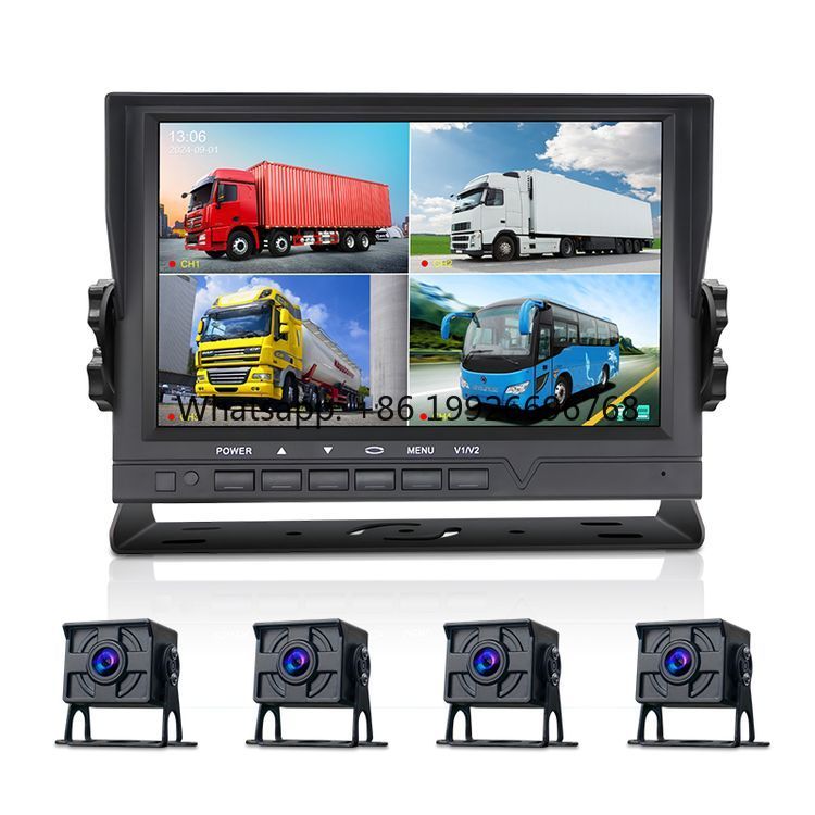 Car Dash Cam - شاشة مراقبة للشاحنات 8 بوصة بـ4