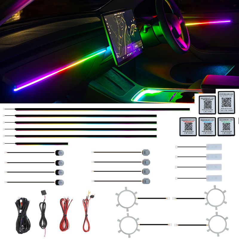 Led Interior Ambient Light - إضاءة محيطة مخصصة من المصنع، سهلة
