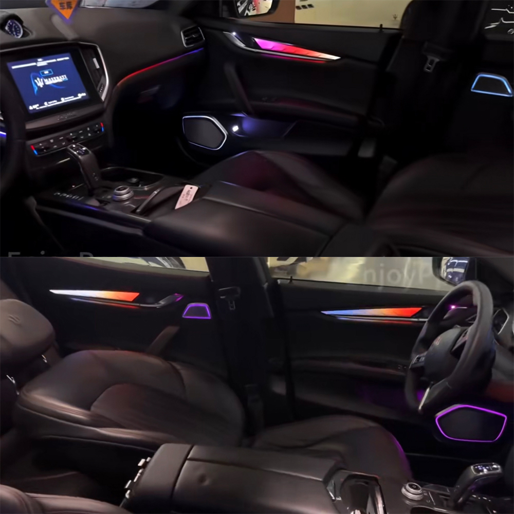 لمازيراتي جيبلي ليفانتي كواترو - مراجعة Led Interior Ambient Light وسعره
