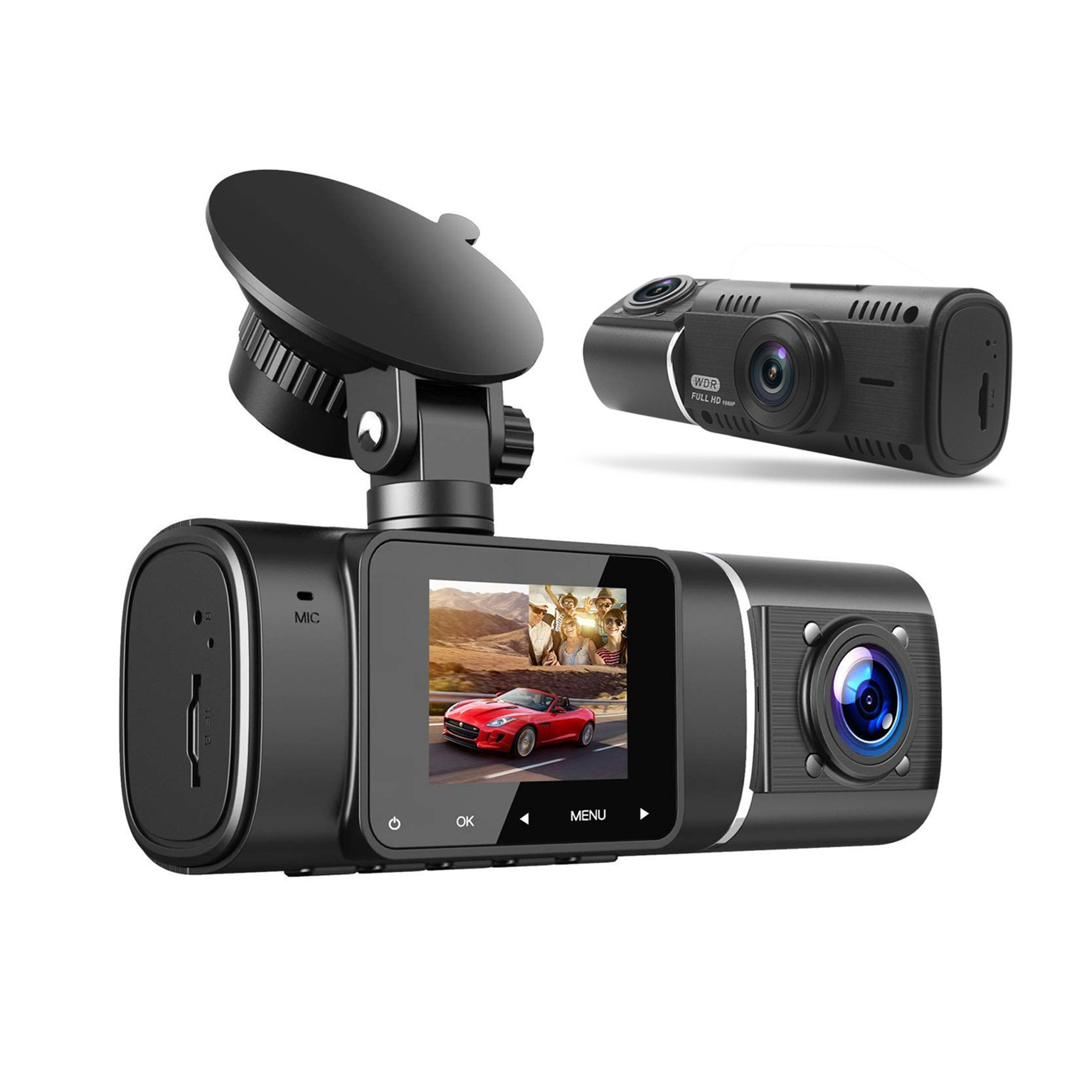 كاميرا سيارة مزدوجة أمامية ودا - مراجعة Car Dash Cam وسعره