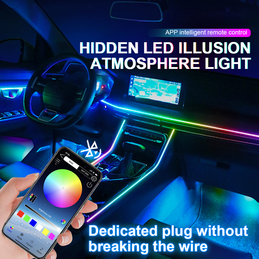 طقم تعديل إضاءة داخلية للسيارة - مراجعة Led Interior Ambient Light وسعره