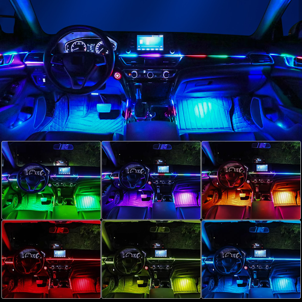 طقم تعديل إضاءة داخلية للسيارة - مراجعة Led Interior Ambient Light وسعره