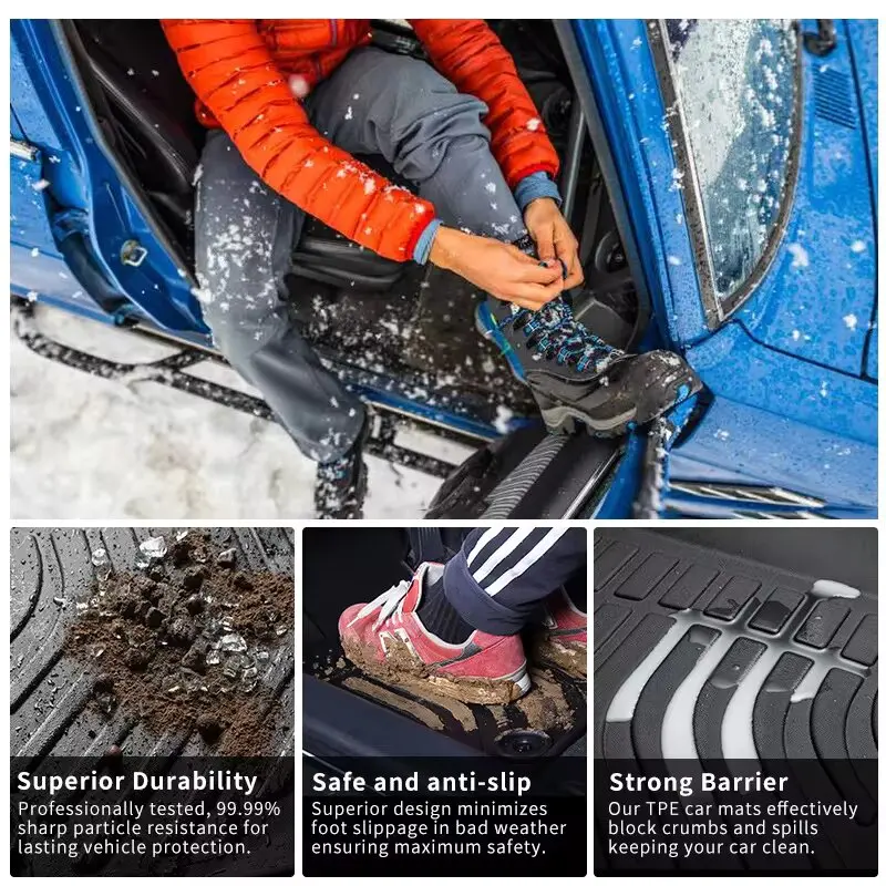 دواسات سيارة مخصصة من مادة TPE - مراجعة Car Floor Mat Rubber وسعره