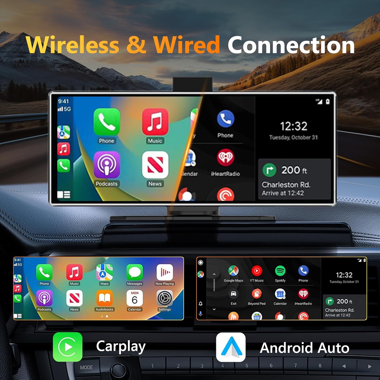 11.26 بوصة 4K داش كام لاسلكي C - مراجعة Car Dash Cam وسعره