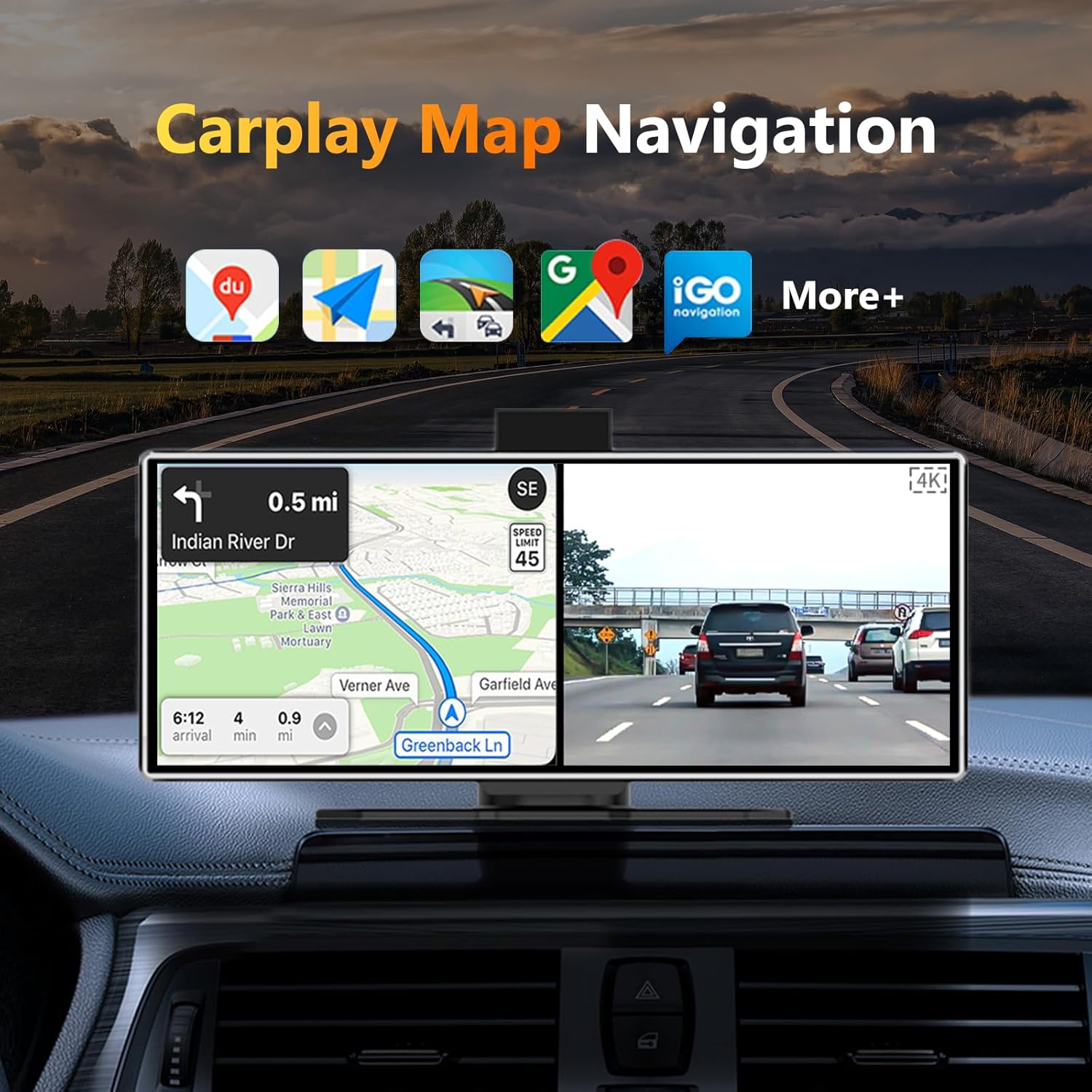 11.26 بوصة 4K داش كام لاسلكي C - مراجعة Car Dash Cam وسعره